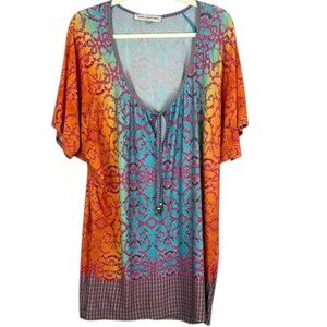 Nanette Lepore Swim Multicoloured Patterned Cover-up